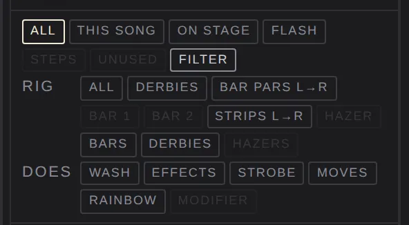 The library's filter chips